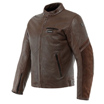 DAINESE bőrdzseki - MERAK LEATHER JACKET TOBACCO