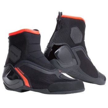 DAINESE csizma - DINAMICA D-WP SHOES 628 BLACK/FLUO-RED