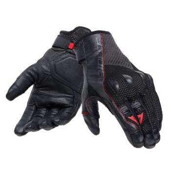 DAINESE kesztyű - KARAKUM ERGO-TEK GLOVES  BLACK/BLACK