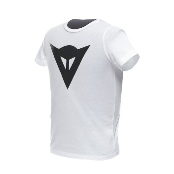 DAINESE T-shirt, gyermek - T-SHIRT LOGO KID WHITE/BLACK