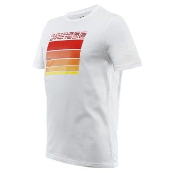 DAINESE T-shirt - STRIPES T-SHIRT WHITE