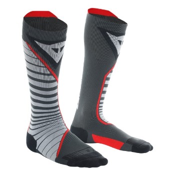DAINESE zokni - THERMO LONG SOCKS BLACK/RED