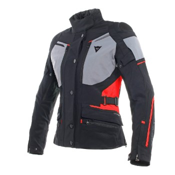 DAINESE dzseki - CARVE MASTER 2 LADY GORE-TEX®  JACKET BLACK/FROST-GREY/RED