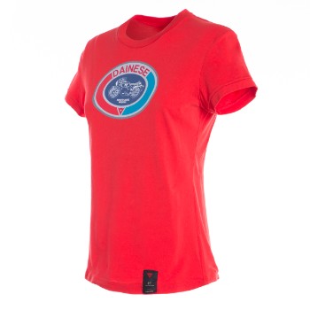 DAINESE T-shirt, női - MOTO72 LADY T-SHIRT piros